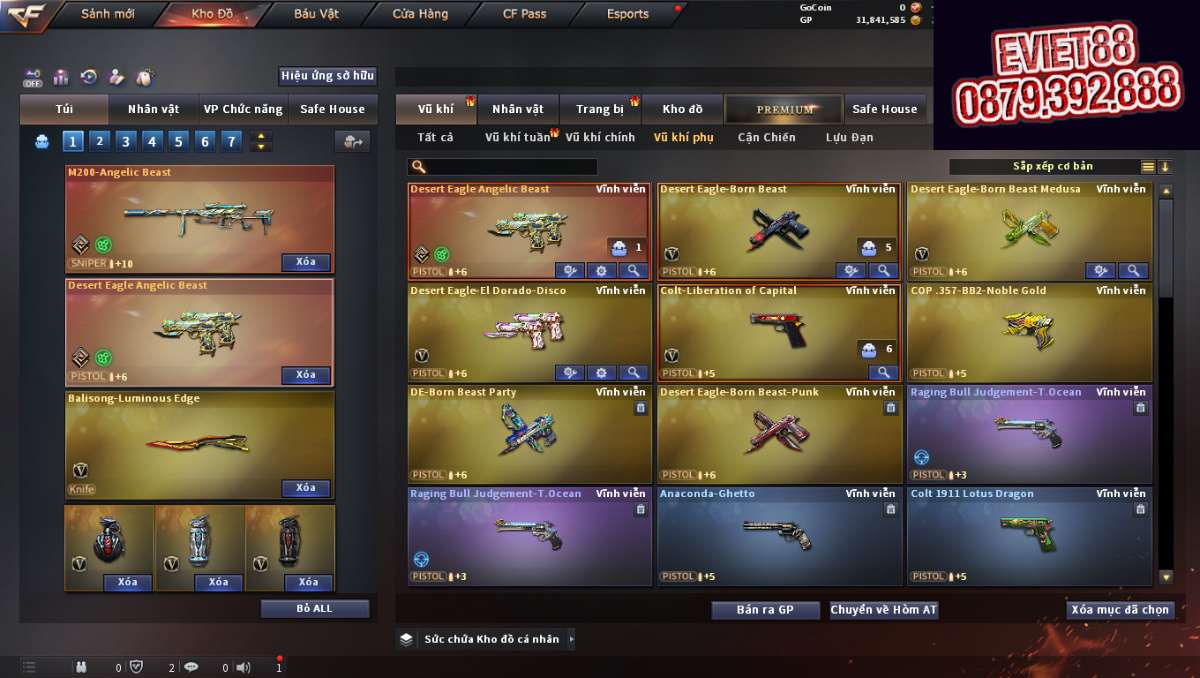 shop acc cf uy tin gia re